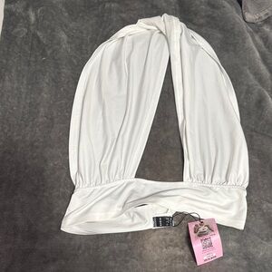 White Halter Top